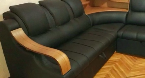 Перетяжка кожаного дивана. Копейск